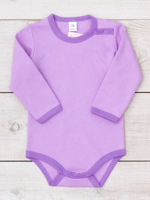 Боді ясельний утеплений для дівчинки (з довгим рукавом), Бузковий Носи Своє (5010-023-5) модель 5010-023-5-svtlo-buzkovij Фото