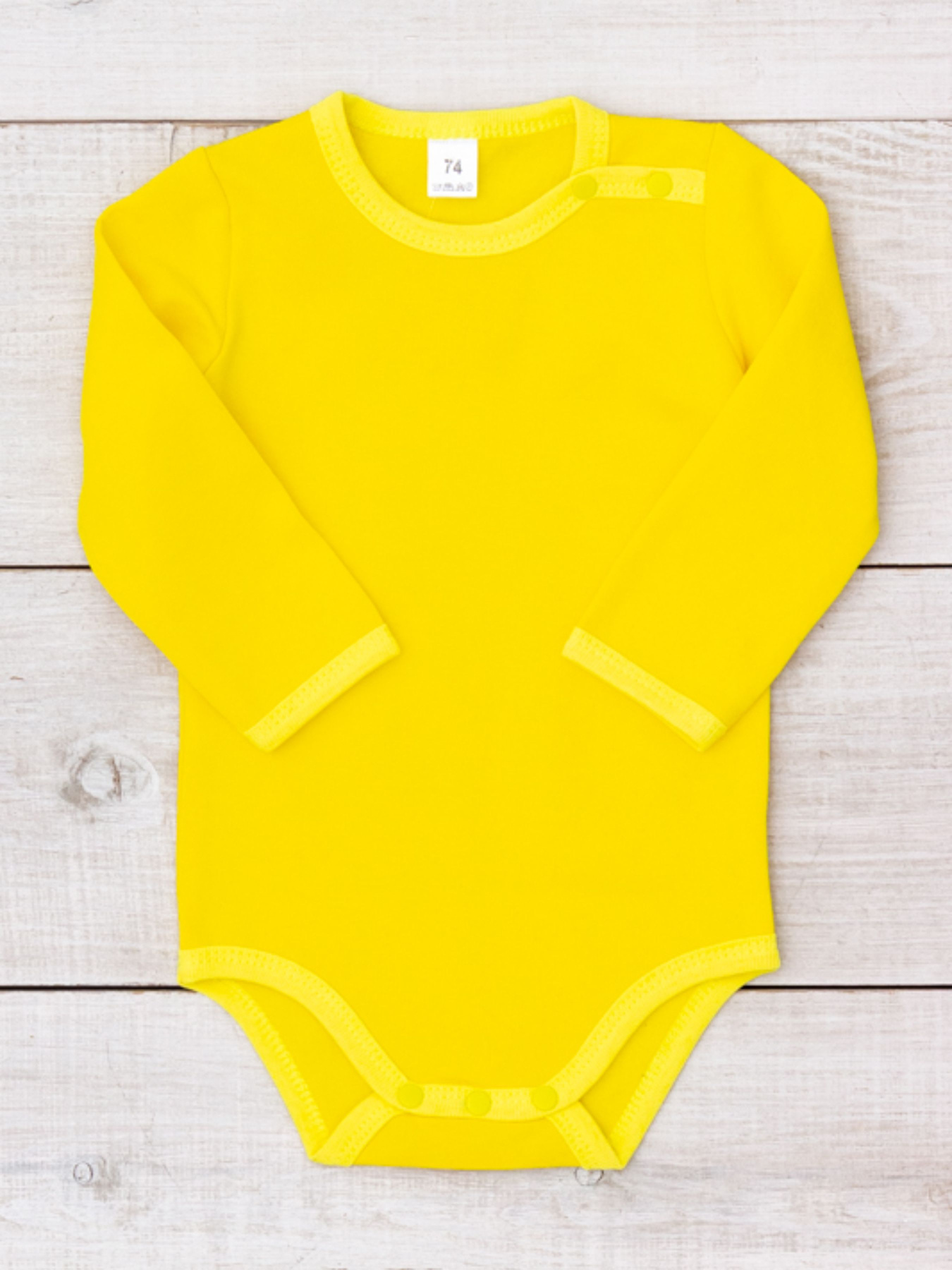 Боді ясельний утеплений для дівчинки (з довгим рукавом), Жовтий Носи Своє (5010-023-5) модель 5010-023-5-zhovtij Фото