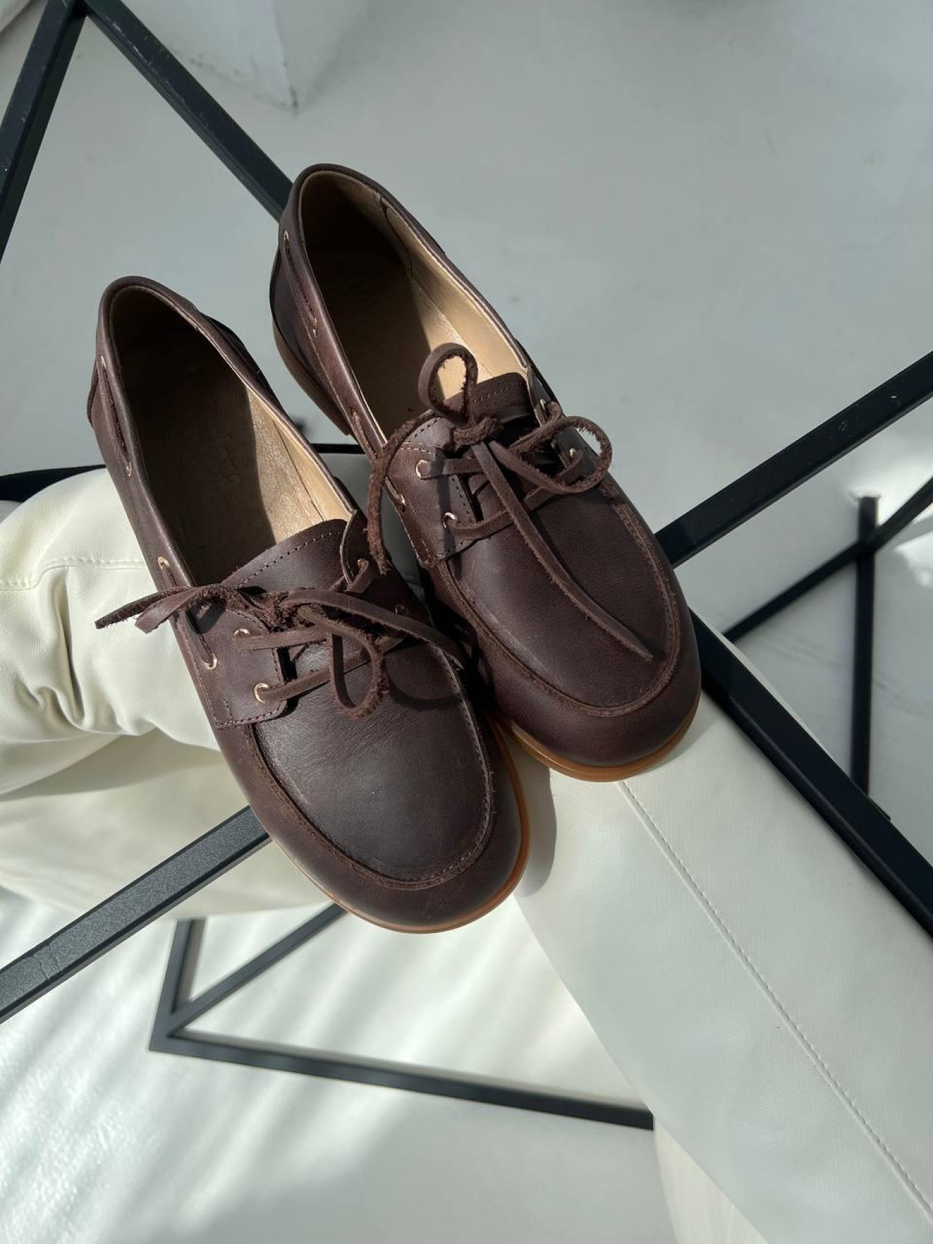 Шкіряні Жіночі Мокасини 105.store  (2780327116) колір коричневий 105.store - купити в Україні