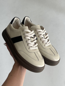 Кеды из натуральной кожи с контрастными вставками лотос (023/Лайк7) 36 модель P_192031-S36_197456 Фото