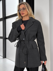 Укорочене пальто Тренд графіт модель Trend_grafit Фото