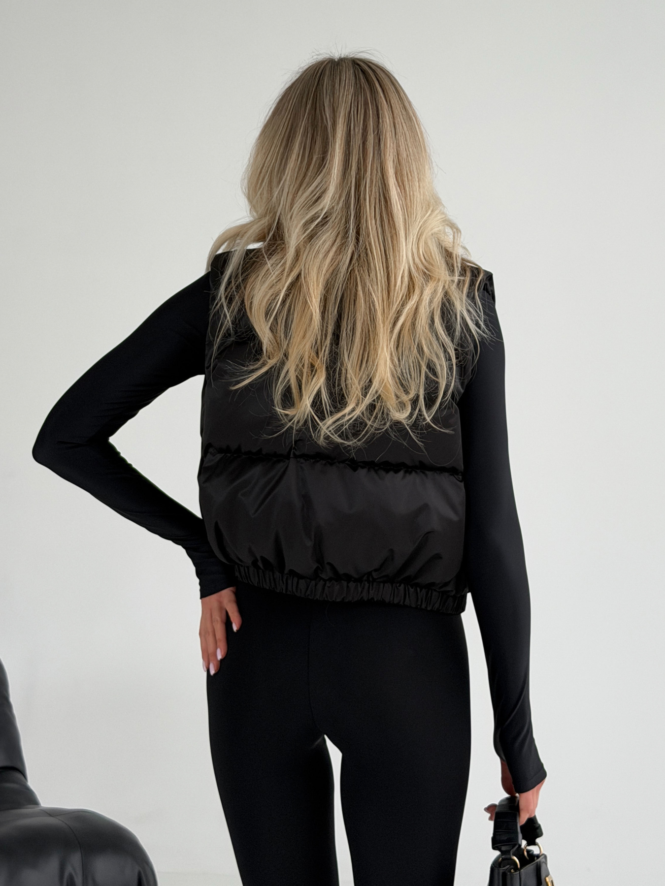 Леггинсы Лейс черные модель Leys_black Фото