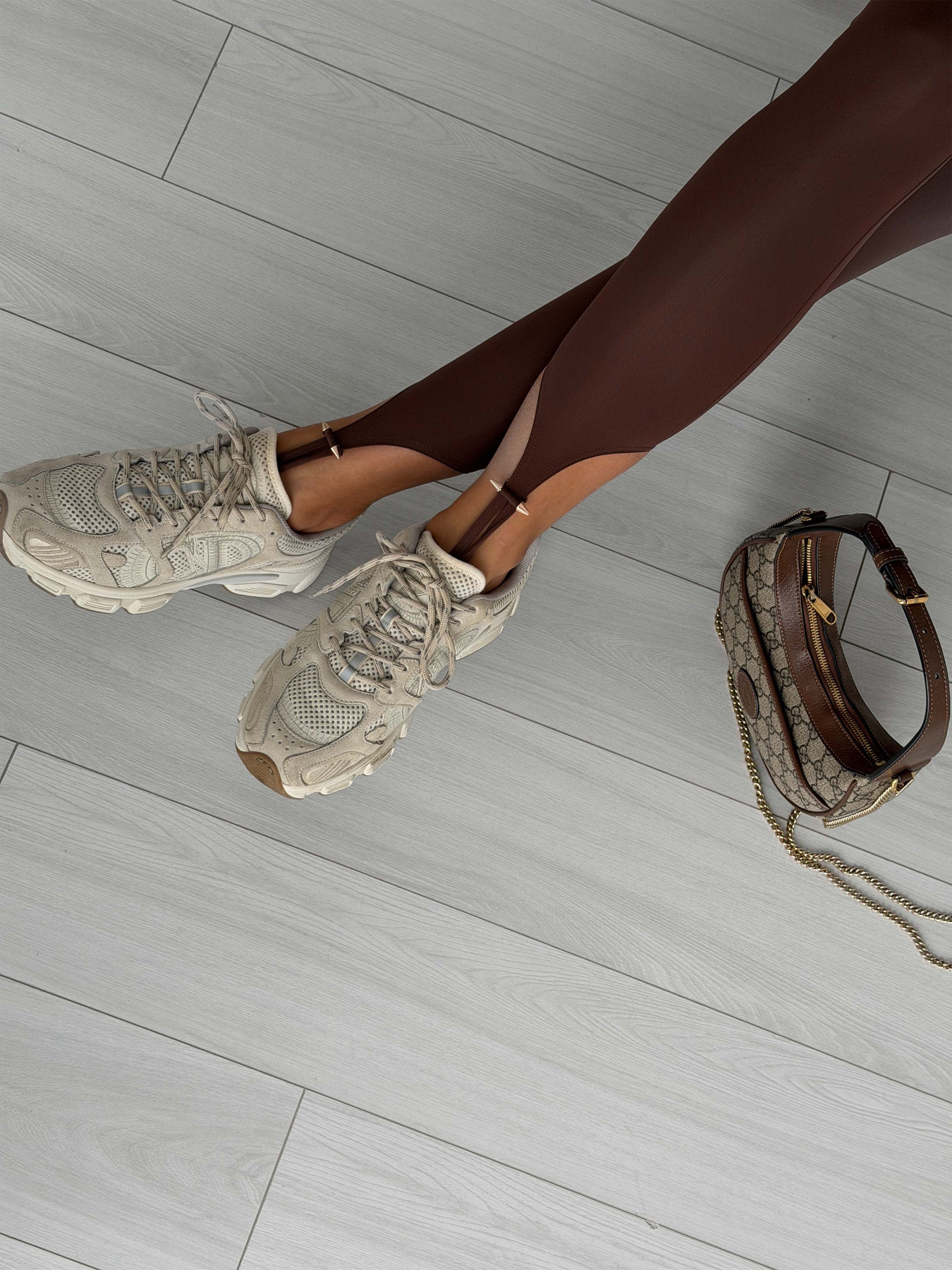 Леггинсы Лейс шоколад модель Leys_chocolate Фото