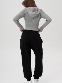 Жіночі Легкі Трикотажні Демісезонні Спортивні Штани Джогери Without Runer Black модель 8056169 Фото