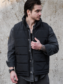 Чоловіча Легка Куртка Жилетка Безрукавка Стьобана Without Spice Black модель 8056182 Фото