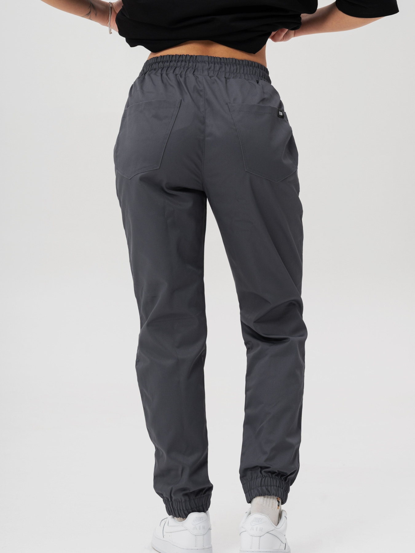 Жіночі Бавовняні Штани Джогери Without 2026 Gray модель 8056206 Фото