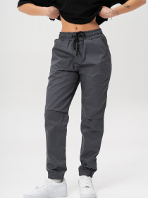 Жіночі Бавовняні Штани Джогери Without 2026 Gray модель 8056206 Фото