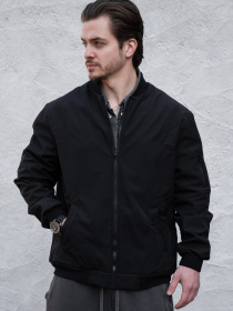 Чоловіча Куртка Вітровка Бомбер Without Softshell Black модель 8056209 Чоловіча Куртка Вітровка Бомбер Without Softshell Black модель 8056209 Фото