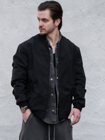 Чоловіча Куртка Вітровка Бомбер Without Softshell Black модель 8056209 Фото