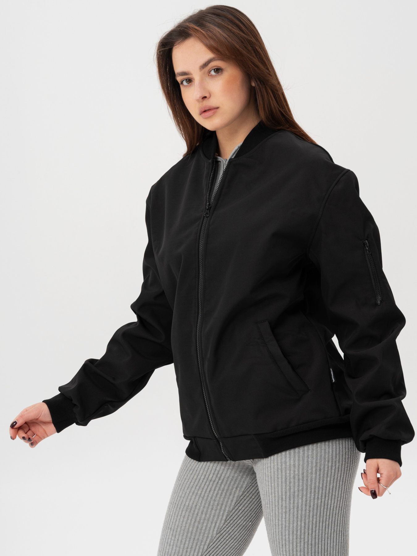 Жіноча Куртка Вітровка Бомбер Without Softshell Black модель 8056210 Фото