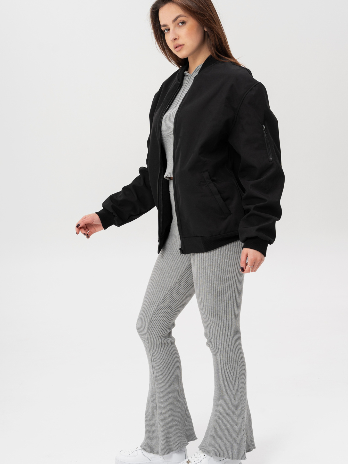 Жіноча Куртка Вітровка Бомбер Without Softshell Black модель 8056210 Фото