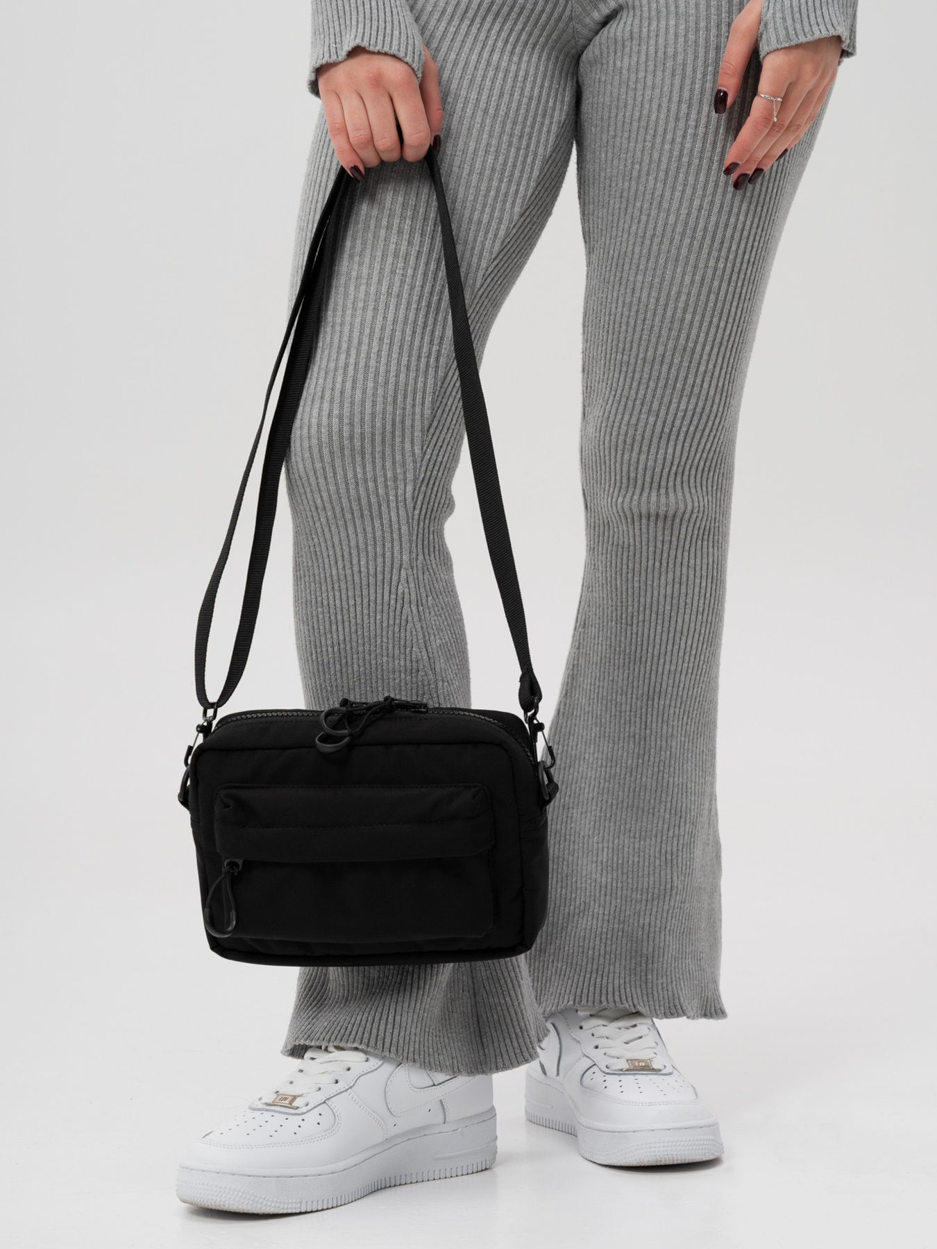 Жіноча Сумка Месенджер Через Плече Барсетка Крос-Боді Without Taran Нейлон Black модель 8056175 Фото