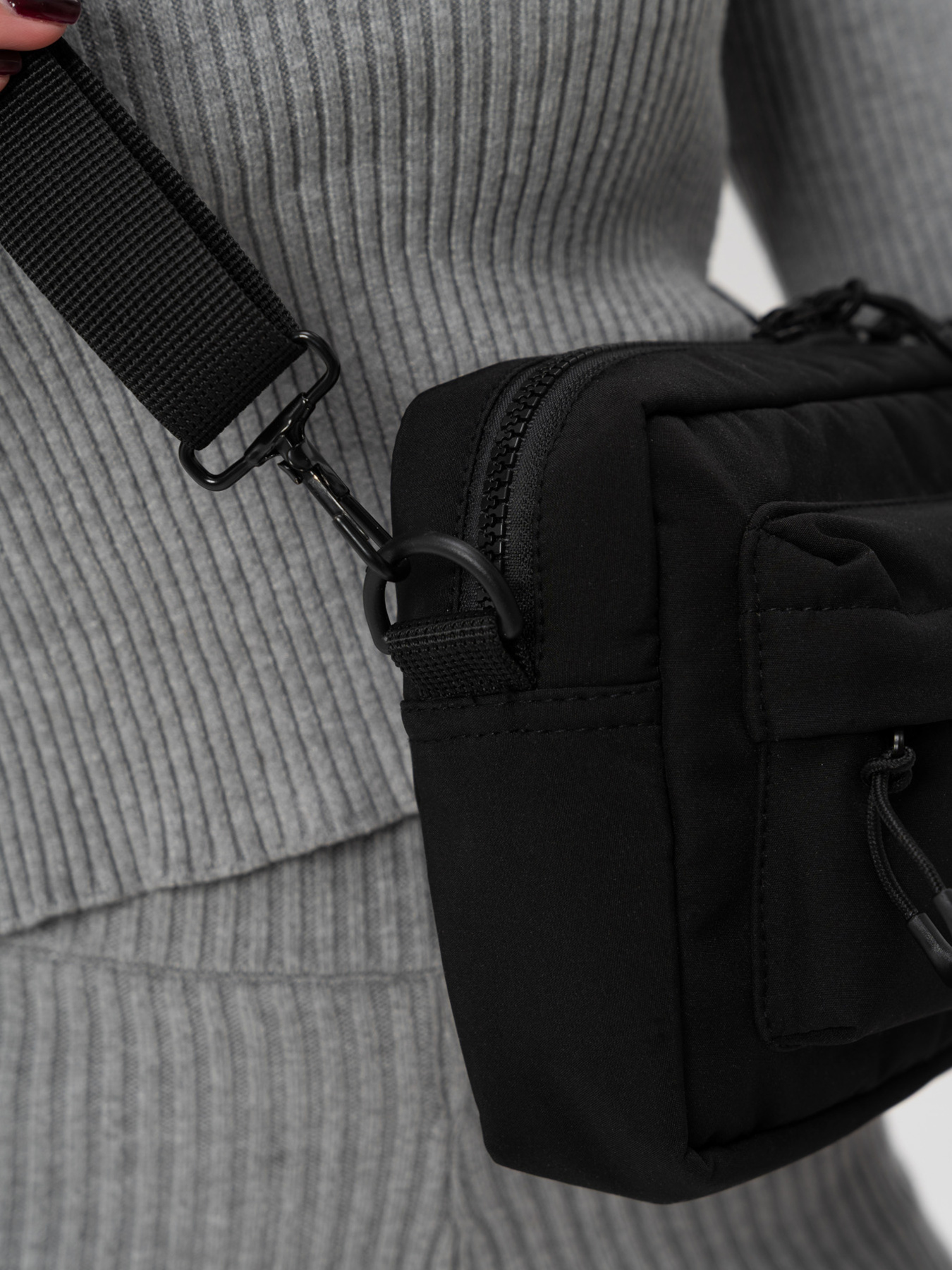 Жіноча Сумка Месенджер Через Плече Барсетка Крос-Боді Without Taran Нейлон Black модель 8056175 Фото