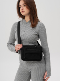 Жіноча Сумка Месенджер Через Плече Барсетка Крос-Боді Without Taran Нейлон Black модель 8056175 Фото