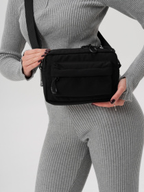Жіноча Сумка Месенджер Через Плече Барсетка Крос-Боді Without Taran Нейлон Black модель 8056175 Фото