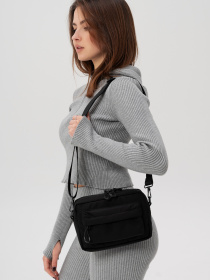 Жіноча Сумка Месенджер Через Плече Барсетка Крос-Боді Without Taran Нейлон Black модель 8056175 Фото