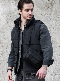 Чоловіча Сумка Месенджер Через Плече Барсетка Крос-Боді Without Taran Black модель 8056176 Фото