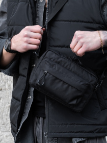 Чоловіча Сумка Месенджер Через Плече Барсетка Крос-Боді Without Taran Black модель 8056176 Фото