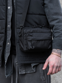 Чоловіча Сумка Месенджер Через Плече Барсетка Крос-Боді Without Taran Black модель 8056176 Фото