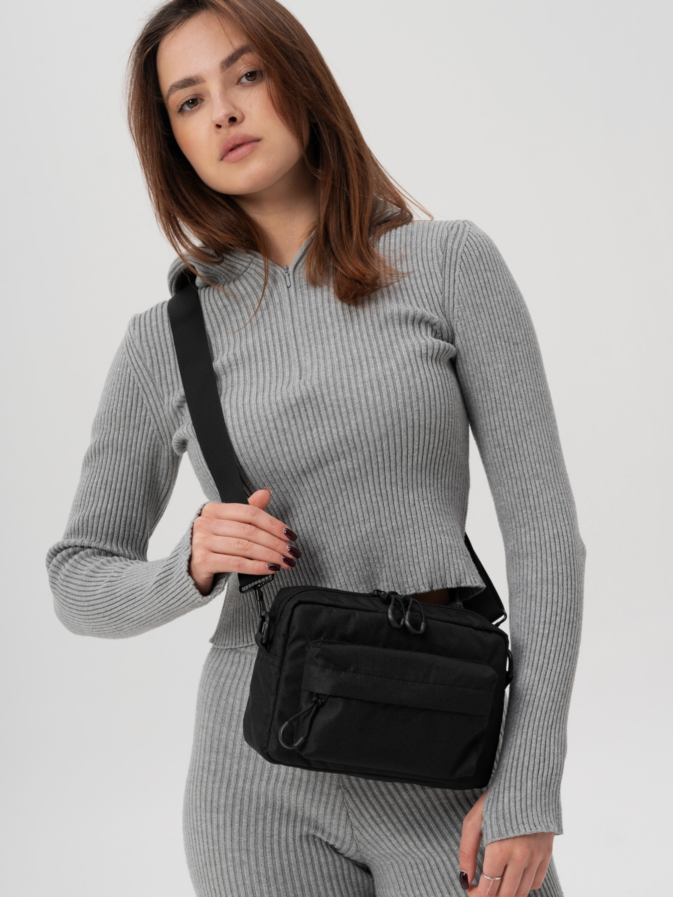 Жіноча Сумка Месенджер Через Плече Барсетка Крос-Боді Without Taran Black модель 8056177 Фото