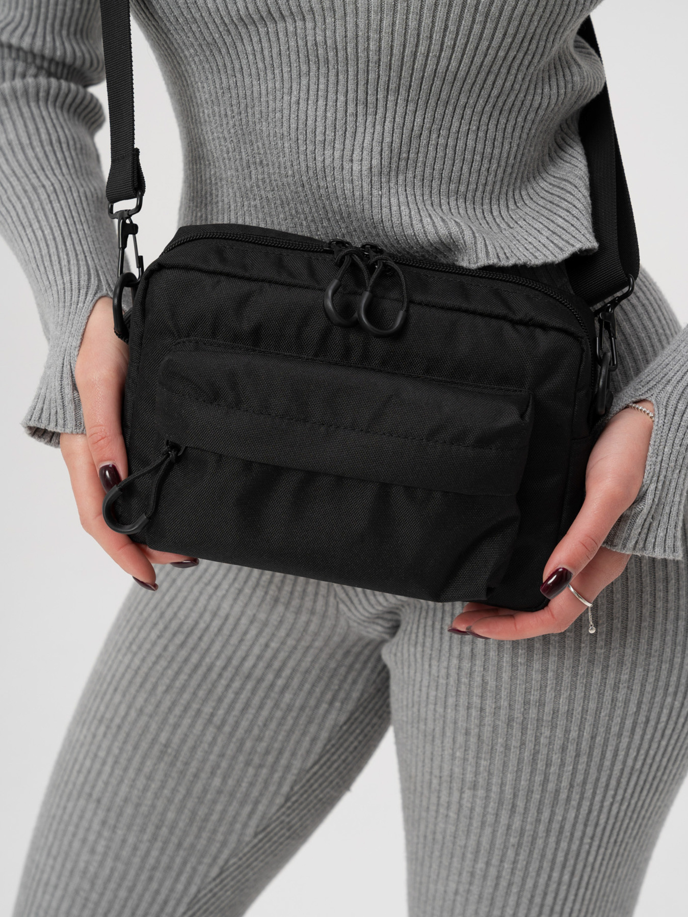 Жіноча Сумка Месенджер Через Плече Барсетка Крос-Боді Without Taran Black модель 8056177 Фото