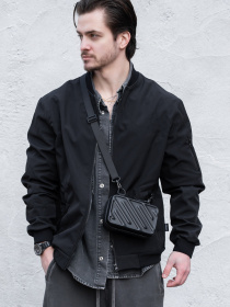 Чоловіча Міні Сумка Месенджер Через Плече Барсетка Крос-Боді Without Ander Black модель 8056178 Чоловіча Міні Сумка Месенджер Через Плече Барсетка Крос-Боді Without Ander Black модель 8056178 Фото