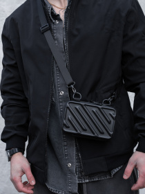 Чоловіча Міні Сумка Месенджер Через Плече Барсетка Крос-Боді Without Ander Black модель 8056178 Фото