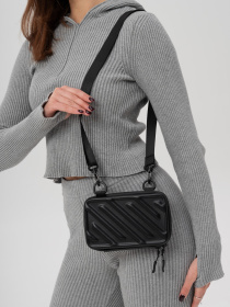 Жіноча Міні Сумка Месенджер Через Плече Барсетка Крос-Боді Without Ander Black модель 8056179 Жіноча Міні Сумка Месенджер Через Плече Барсетка Крос-Боді Without Ander Black модель 8056179 Фото