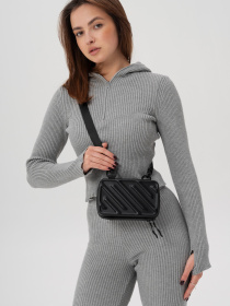 Жіноча Міні Сумка Месенджер Через Плече Барсетка Крос-Боді Without Ander Black модель 8056179 Фото