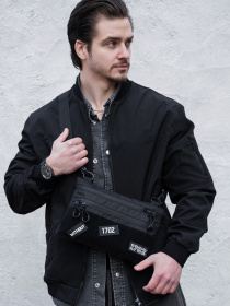 Чоловіча Сумка Через Плече Для Патчів Without Brick Patch Black модель 8056180 Фото