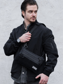 Чоловіча Сумка Через Плече Для Патчів Without Brick Patch Black модель 8056180 Фото