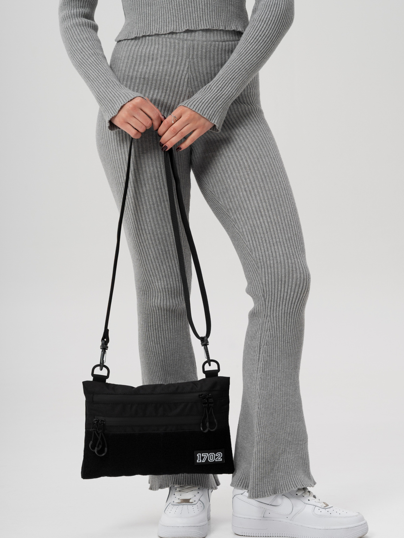 Жіноча Сумка Через Плече Для Патчів Without Brick Patch Black модель 8056181 Фото