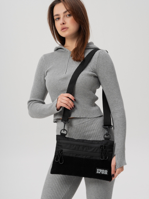 Жіноча Сумка Через Плече Для Патчів Without Brick Patch Black модель 8056181 Фото