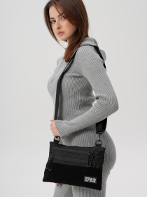 Жіноча Сумка Через Плече Для Патчів Without Brick Patch Black модель 8056181 Фото