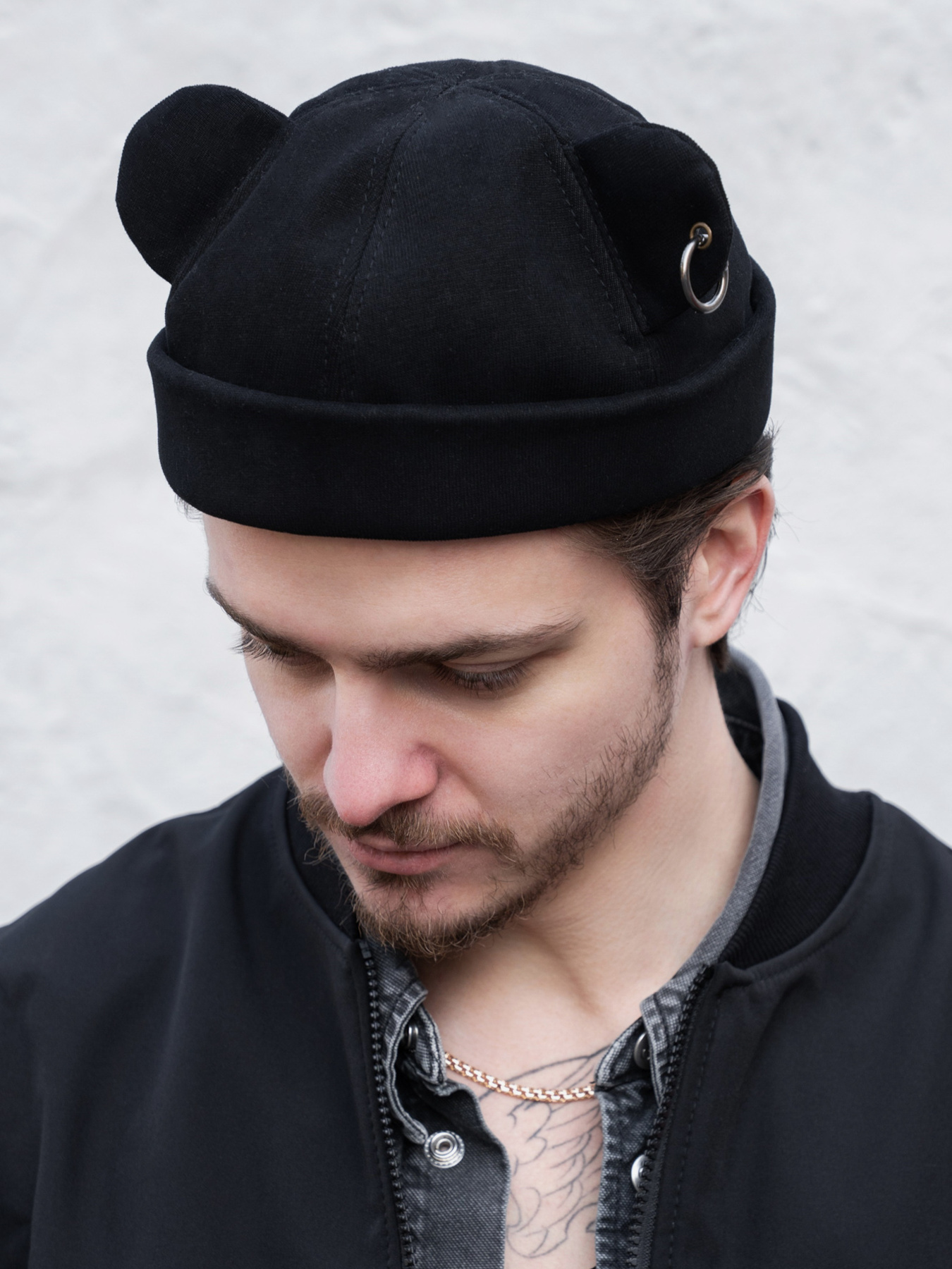 Чоловіча Кепка Докер З Вушками Without Monarch Black модель 8056187 Фото