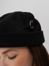 Жіноча Кепка Докер З Вушками Without Monarch Black модель 8056188 Жіноча Кепка Докер З Вушками Without Monarch Black модель 8056188 Фото