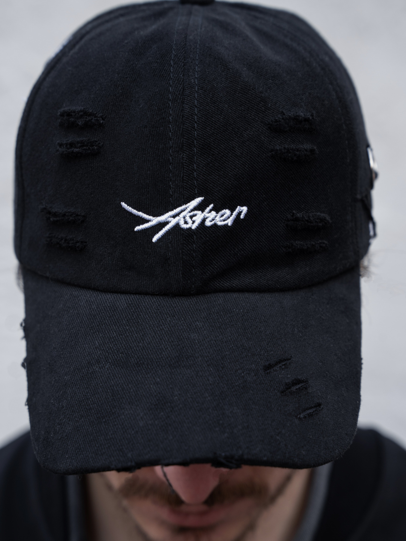 Чоловіча Рвана Кепка Бейсболка Тракер Without Asher Black модель 8056193 Фото