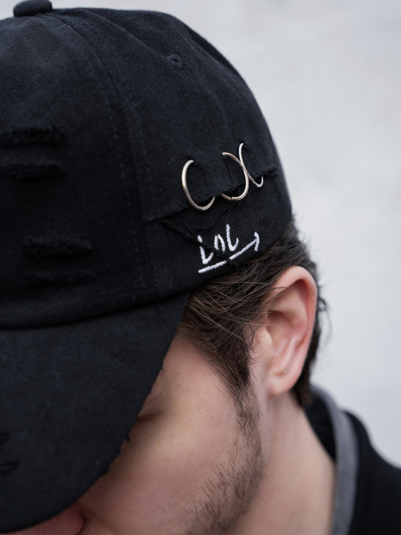 Чоловіча Рвана Кепка Бейсболка Тракер Without Asher Black модель 8056193 Фото