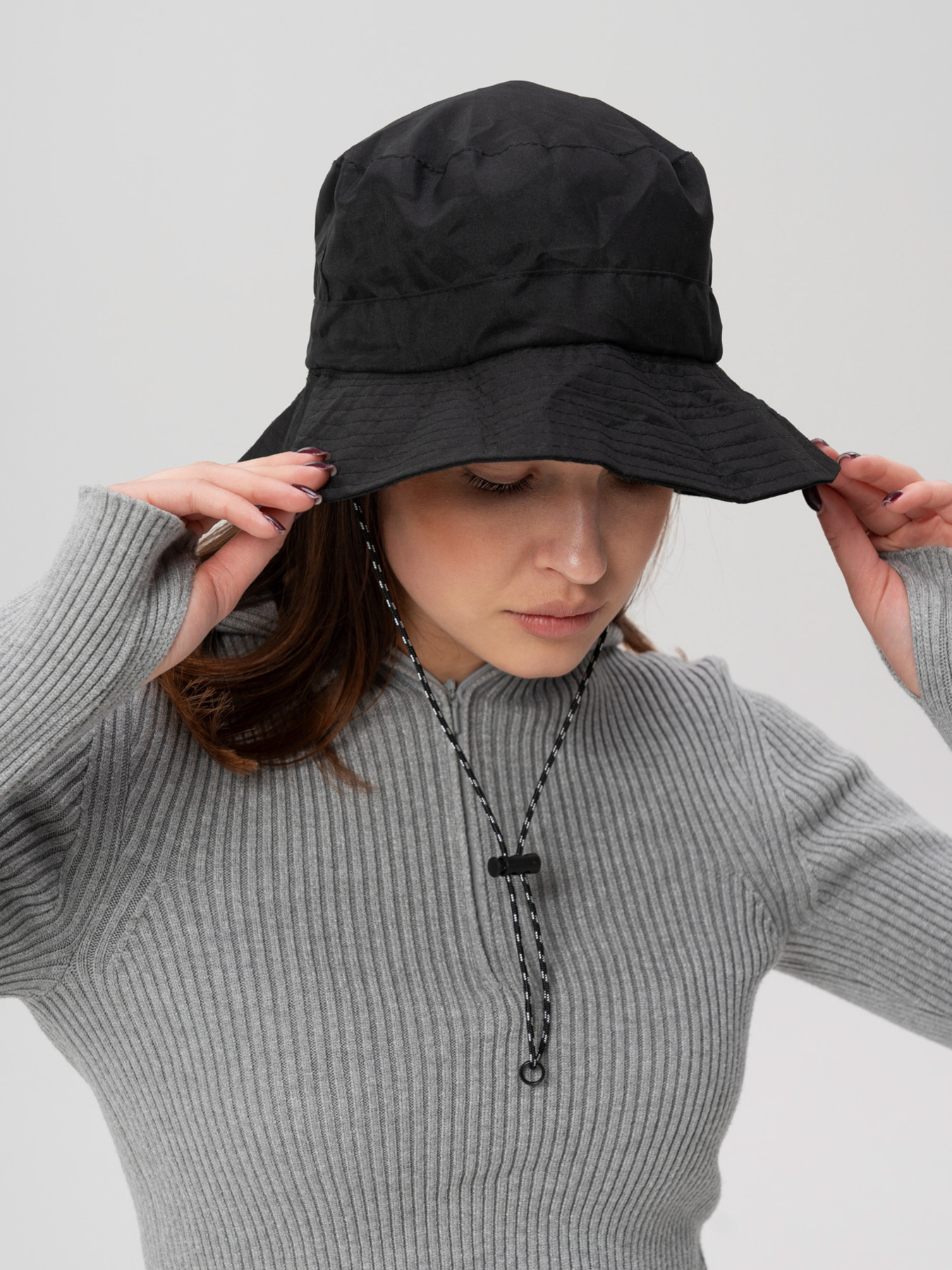 Жіноча Компактна Панамка Трансформер Packable Hat Black модель 8056196 Фото