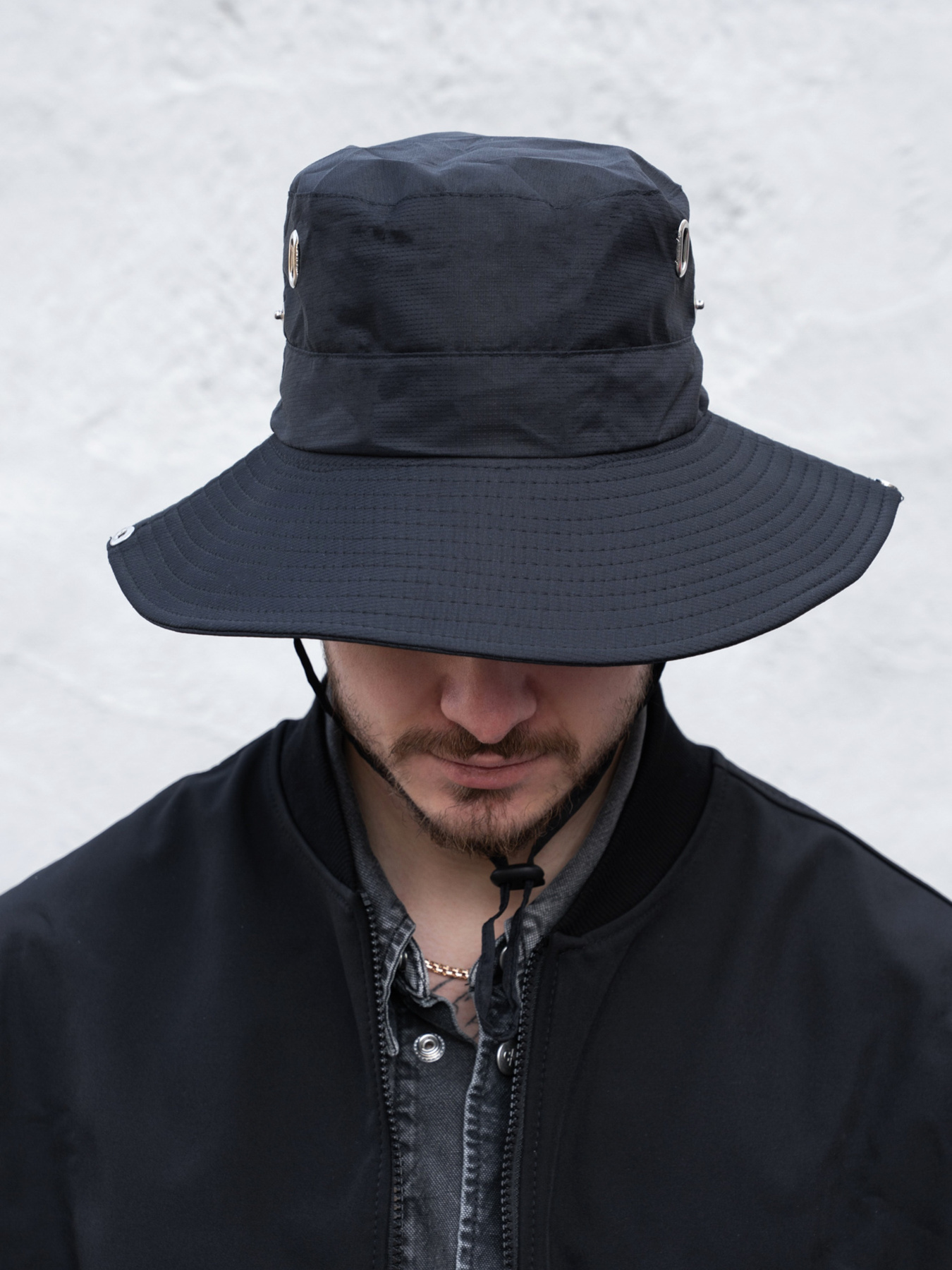 Чоловіча Панамка Трансформер З Шнурком Without Revers Black модель 8056197 Фото