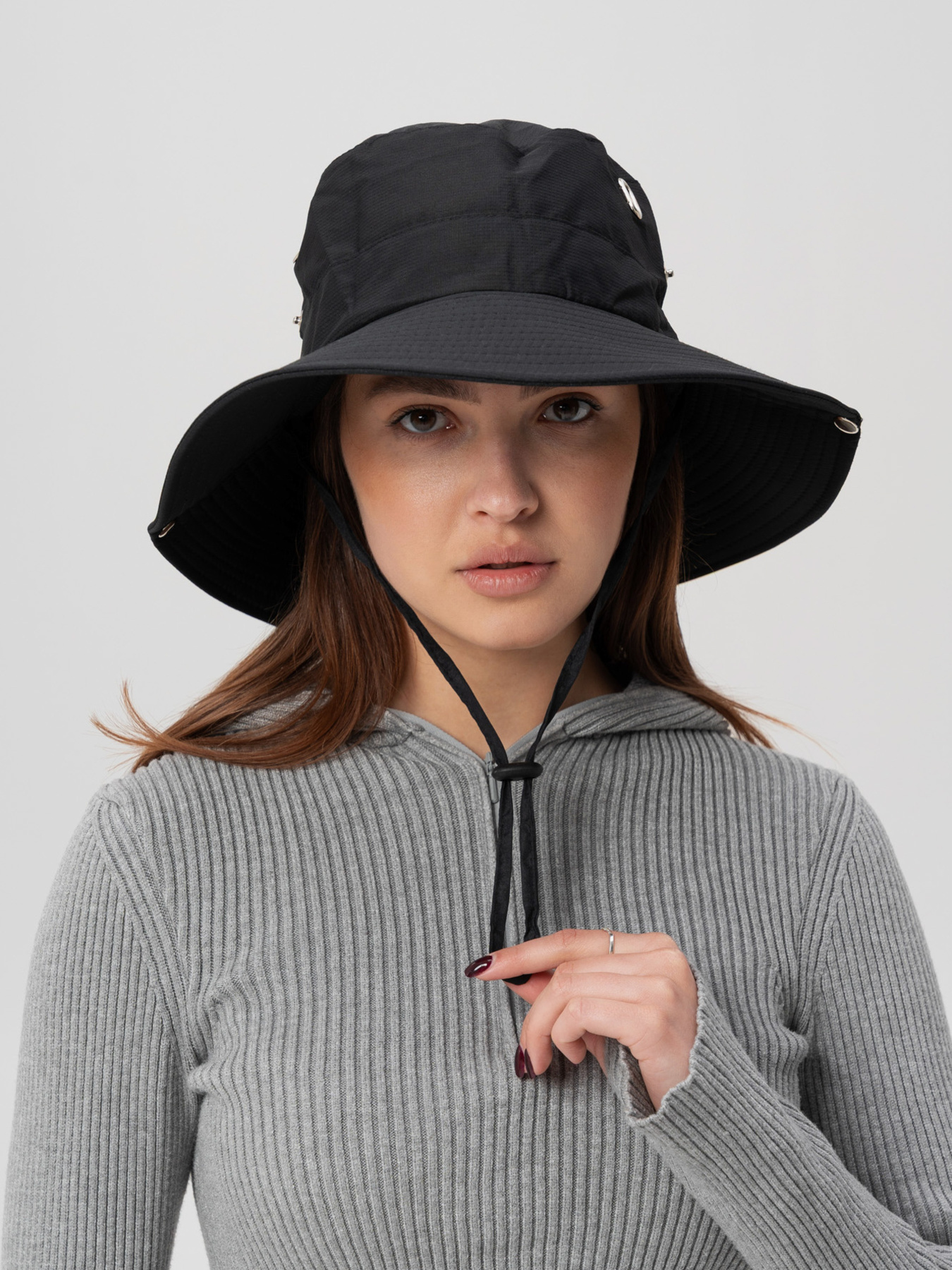 Жіноча Панамка Трансформер З Шнурком Without Revers Black модель 8056198 Фото