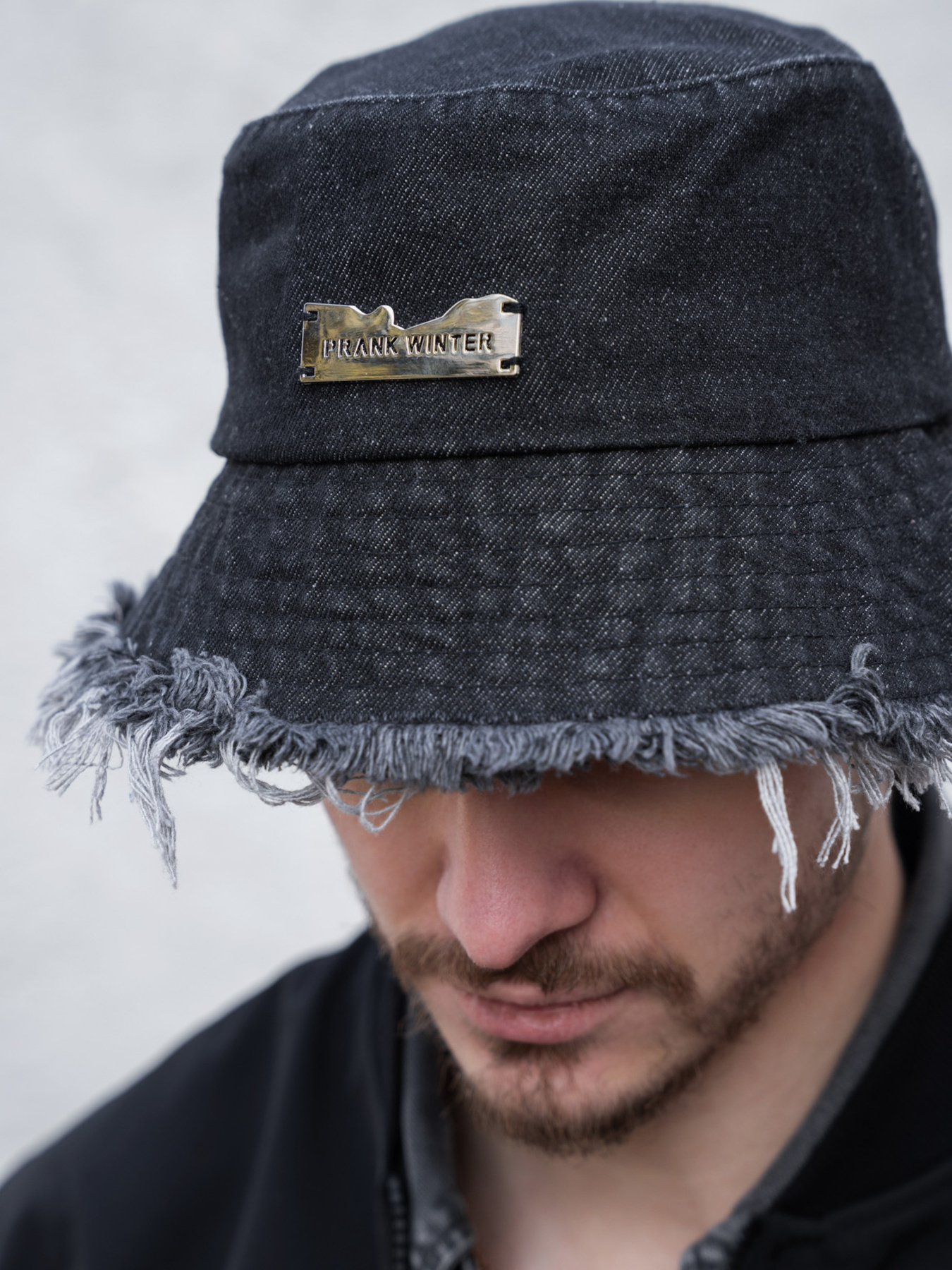 Чоловіча Джинсова Панамка Without Prank Black модель 8056199 Фото