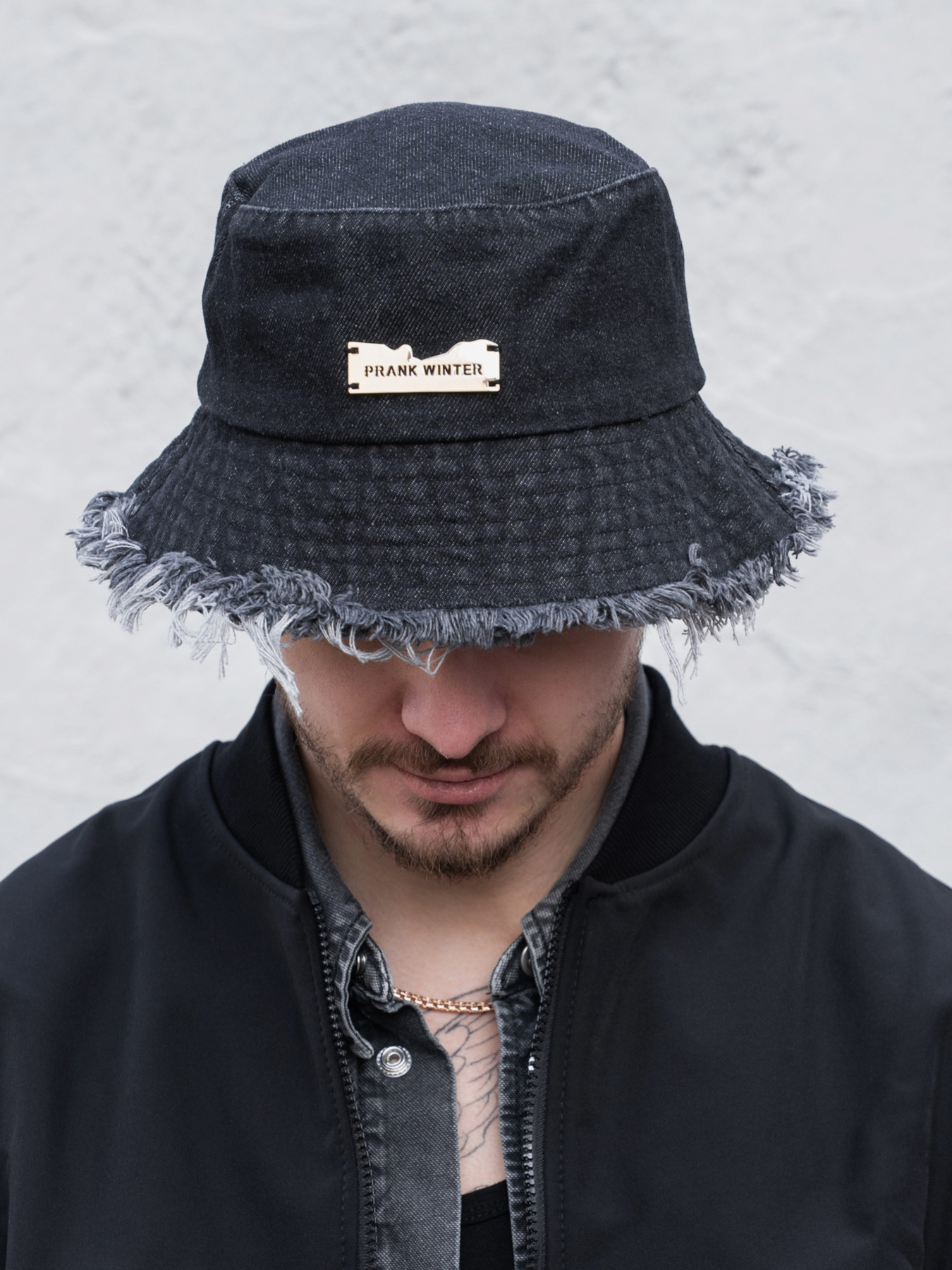 Чоловіча Джинсова Панамка Without Prank Black модель 8056199 Фото