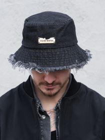 Чоловіча Джинсова Панамка Without Prank Black модель 8056199 Фото