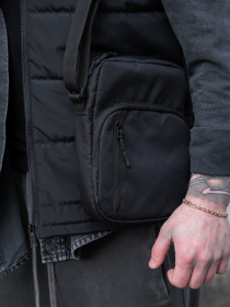 Чоловіча Сумка Месенджер Через Плече Барсетка Крос-Боді Without Basic 2026 Black модель 8056201 Фото