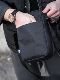 Чоловіча Сумка Месенджер Через Плече Барсетка Крос-Боді Without Basic 2026 Black модель 8056201 Фото