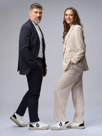 Кроссовки унисекс Diawin Active белые модель ActiveLeather-Extrawide Фото