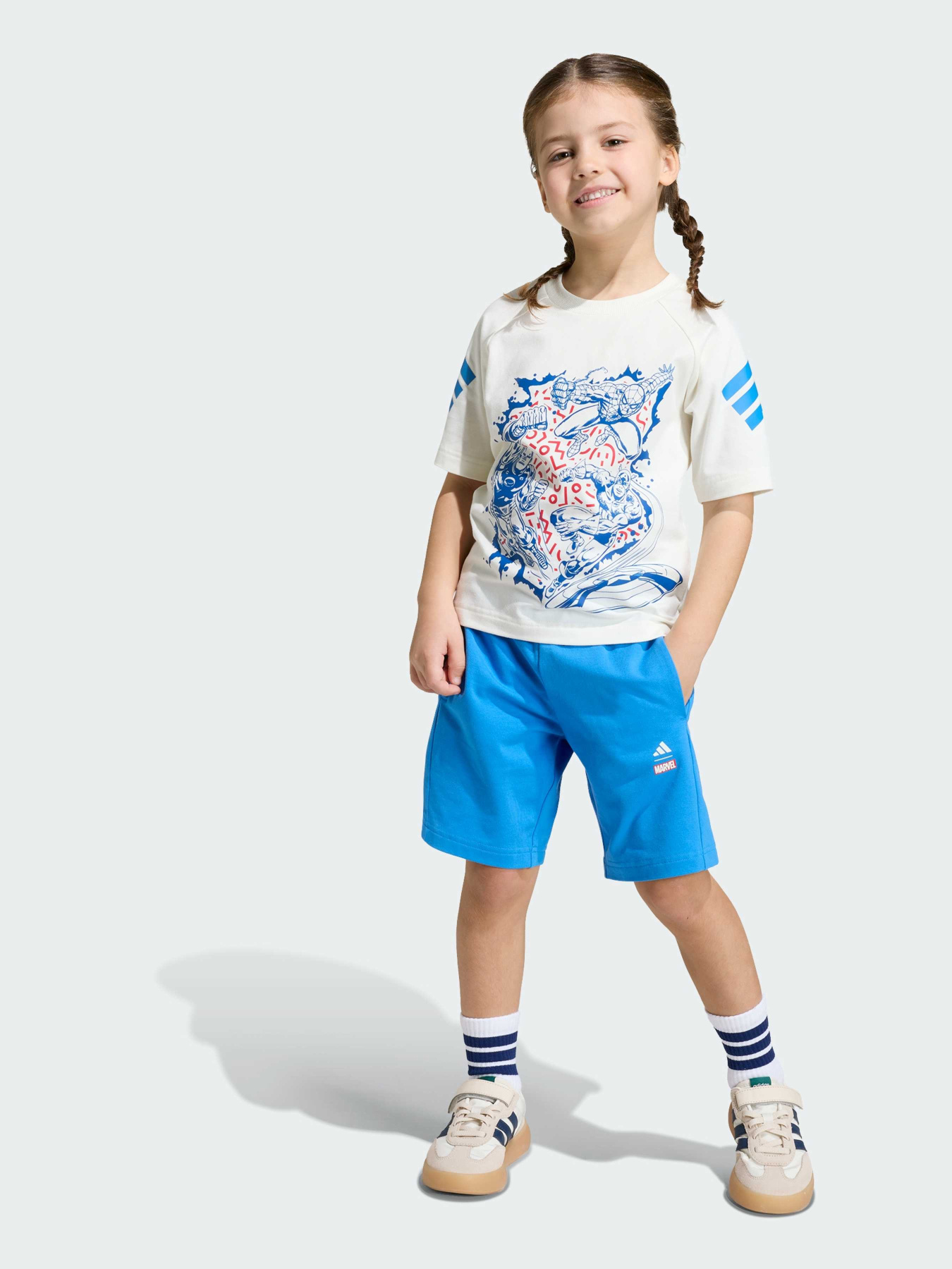 Комплект: футболка та шорти Adidas Marvel Avengers модель JZ3573 Фото