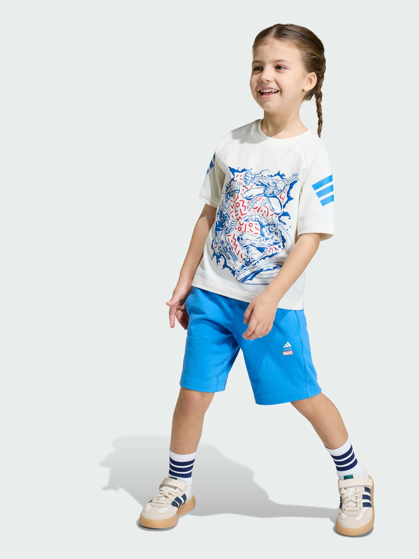 Комплект: футболка та шорти Adidas Marvel Avengers модель JZ3573 Фото