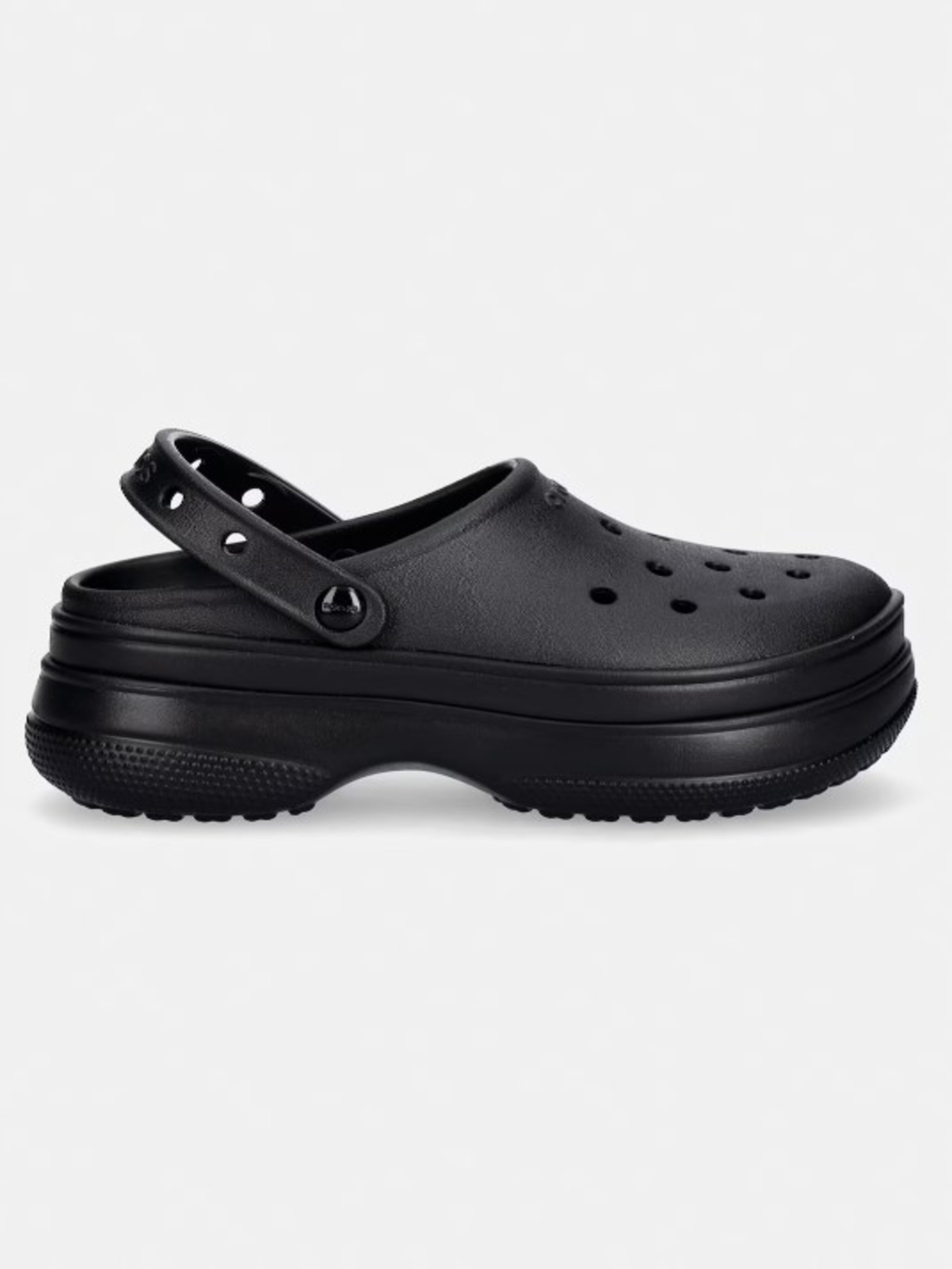 Жіноче Сабо Crocs  (211355BLK) колір чорний, матеріал синтетичний матеріал